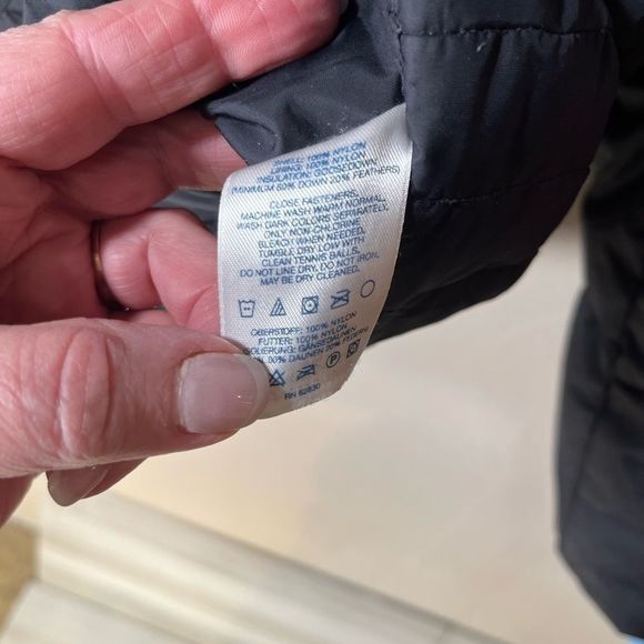 Lands End Black Sz L Warm Puffer Coat - Picture 4 of 10